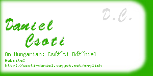 daniel csoti business card